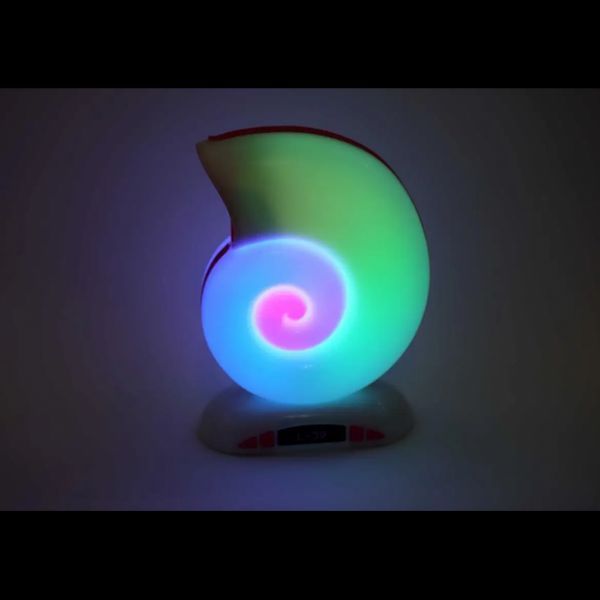 Настільна лампа з RGB-підсвіткою і Bluetooth-колонкою з годинником L39 mini 52320 фото