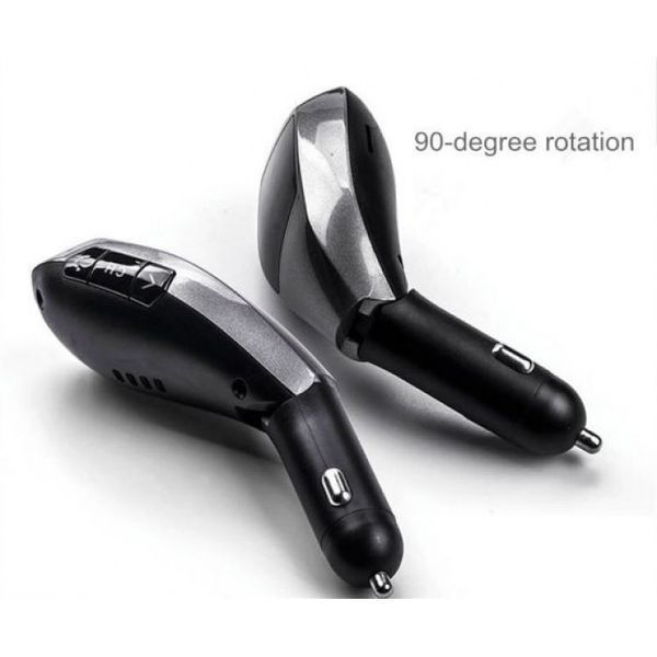 Автомобільний FM трансмітер модулятор H20 Bluetooth MP3 Сірий 44832 фото