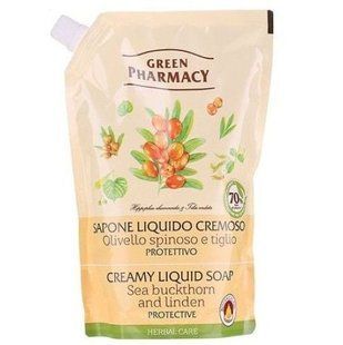 Green Pharmacy рідке мило 460мл дой-пак обліпиха та липа EN 279832 фото