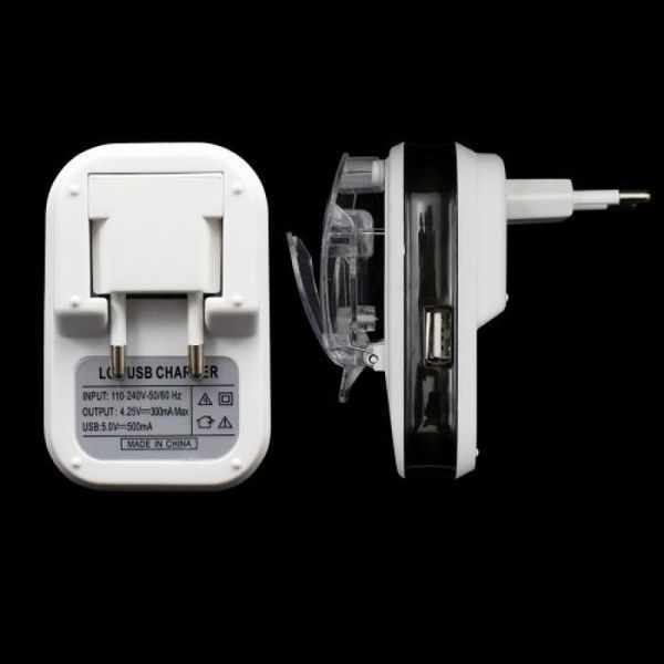 Зарядний пристрій заряджання адаптер LCD Жабка HY02 з USB та екраном 47272 фото
