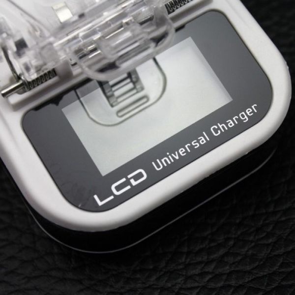 Зарядний пристрій заряджання адаптер LCD Жабка HY02 з USB та екраном 47272 фото