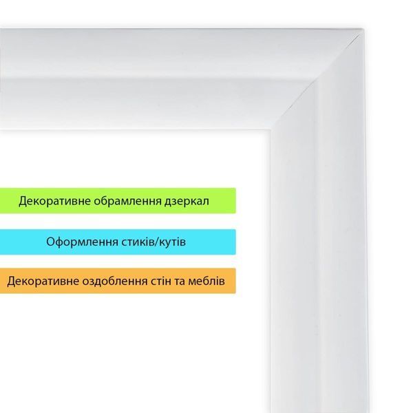 Молдинг 5000х30х2 мм Глянсовий білий SW-00002686 SW-00002686 фото