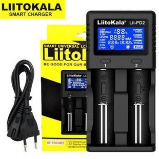 Зарядний пристрій LiitoKala Lii-PD2 для 2x акумуляторів АА/ААА/18650/26650/21700 51211 фото