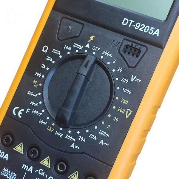 Цифровий професійний мультиметр DT-9205A-1 тестер вольтметр 52933 фото
