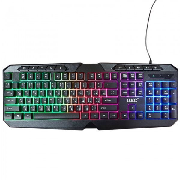 Комплект клавіатури та миші з RGB-підсвіткою UKC 9541 від USB 52696 фото