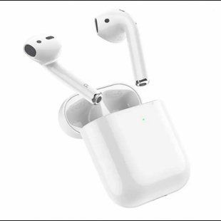 Беспроводные Bluetooth наушники BOROFONE BW25 в кейсе с сенсорным управлением Белые 51857 фото
