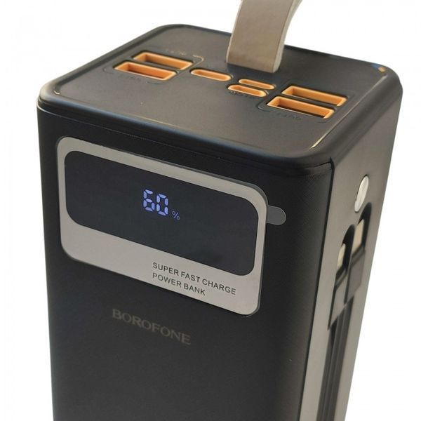 Зовнішній акумулятор Power bank BOROFONE DBT35B 50000 mAh PD22,5W + швидке заряджання батарея заряджання Чорний 52489 фото
