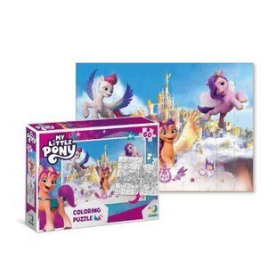 Пазлы 2в1 "My Little Pony: Приключения во дворце", 60 элементов Картон Разноцвет (194040) 194040 фото
