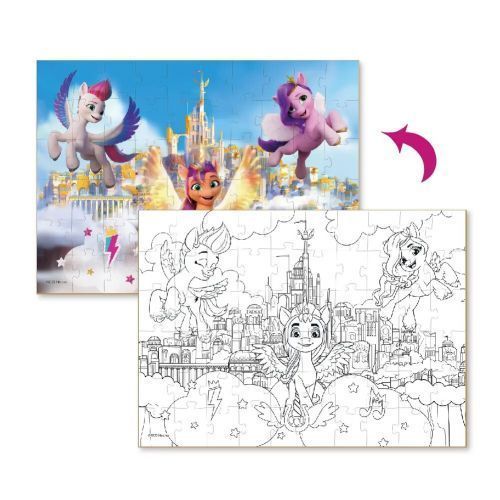 Пазлы 2в1 "My Little Pony: Приключения во дворце", 60 элементов Картон Разноцвет (194040) 194040 фото
