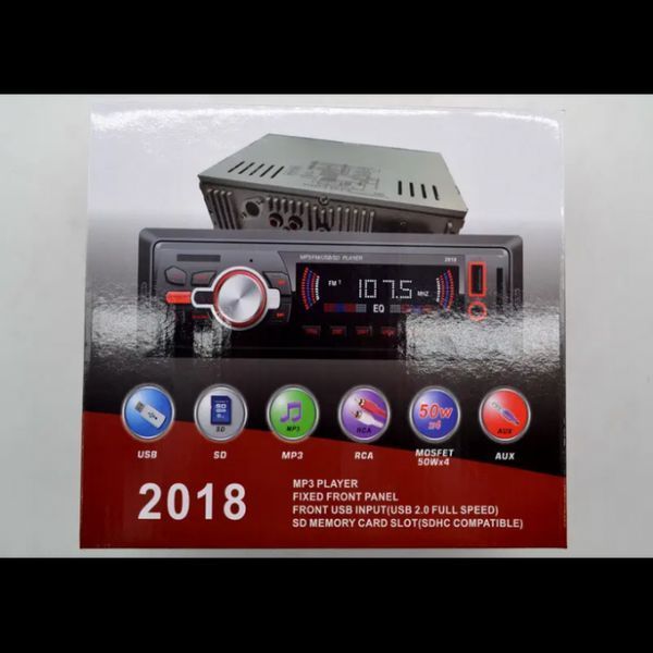 Автомагнітола 2018 MP3+FM+USB+SD+AUX 4x50W 1Din магнітолу з пультом 50151 фото
