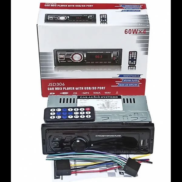 Автомагнітола JSD306 ISO &mdash; Bluetooth, FM, USB, microSD, AUX 4x60W 53502 фото