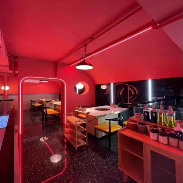 Світлодіодна неонова стрічка NEON 220В JL 2835-120 G IP65 герметична 5 метрів Червона 49716 фото